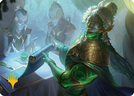 Sibsig Appraiser Art Card (8/54) (Gold-Stamped) (008) [Art Series: Tarkir: Dragonstorm]