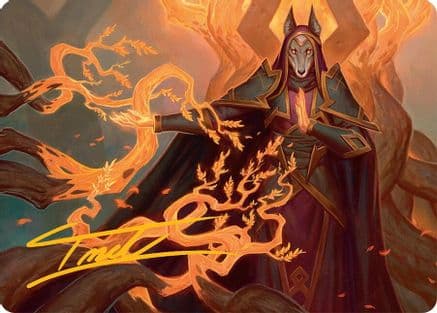 Abzan Devotee Art Card (10/54) (Gold-Stamped Signature) (010) [Art Series: Tarkir: Dragonstorm]