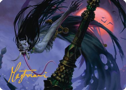 Qarsi Revenant Art Card (12/54) (Gold-Stamped Signature) (012) [Art Series: Tarkir: Dragonstorm]