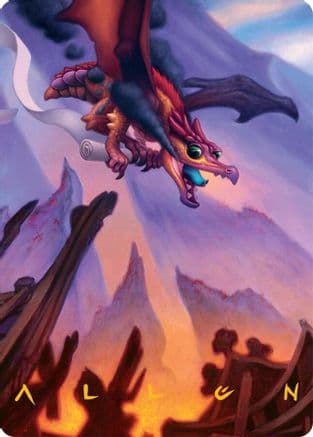 Scavenger Regent Art Card (45/54) (Gold-Stamped Signature) (045) [Art Series: Tarkir: Dragonstorm]