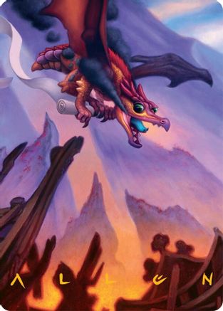 Scavenger Regent Art Card (45/54) (Gold-Stamped Signature) (045) [Art Series: Tarkir: Dragonstorm]
