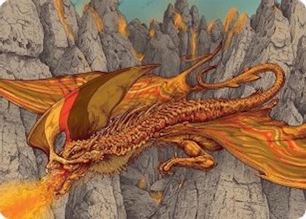 Magmatic Hellkite Art Card (34/54) (034) [Art Series: Tarkir: Dragonstorm]