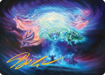 Call the Spirit Dragons Art Card (21/54) (Gold-Stamped Signature) (021) [Art Series: Tarkir: Dragonstorm]