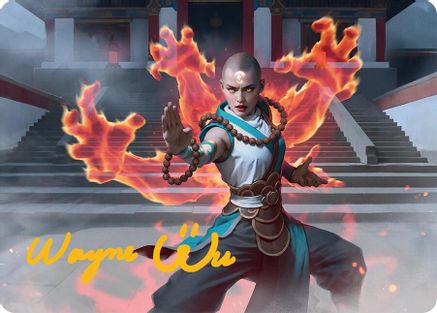 Flamehold Grappler Art Card (24/54) (Gold-Stamped Signature) (024) [Art Series: Tarkir: Dragonstorm]