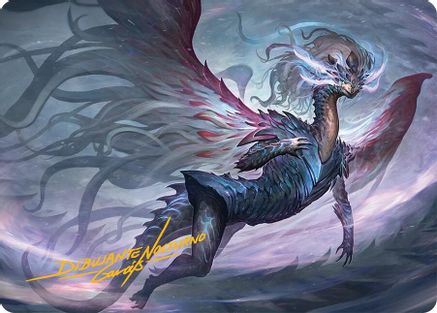 Shiko, Paragon of the Way Art Card (37/54) (Gold-Stamped Signature) (037) [Art Series: Tarkir: Dragonstorm]