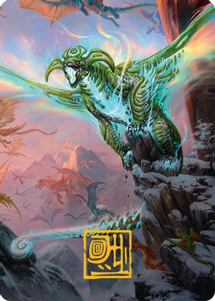 Ureni of the Unwritten Art Card (51/54) (Gold-Stamped Signature) (051) [Art Series: Tarkir: Dragonstorm]