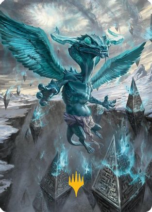 Ugin, Eye of the Storms Art Card (47/54) (Gold-Stamped) (047) [Art Series: Tarkir: Dragonstorm]