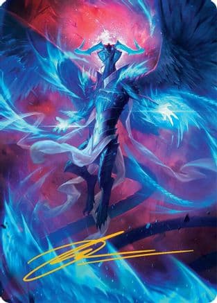 Ugin, Eye of the Storms Art Card (48/54) (Gold-Stamped Signature) (048) [Art Series: Tarkir: Dragonstorm]