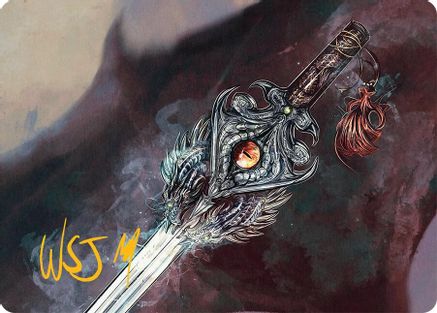 Dragonfire Blade Art Card (40/54) (Gold-Stamped Signature) (040) [Art Series: Tarkir: Dragonstorm]
