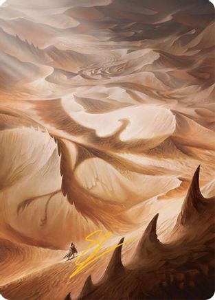 Plains Art Card (30/54) (Gold-Stamped Signature) (030) [Art Series: Tarkir: Dragonstorm]