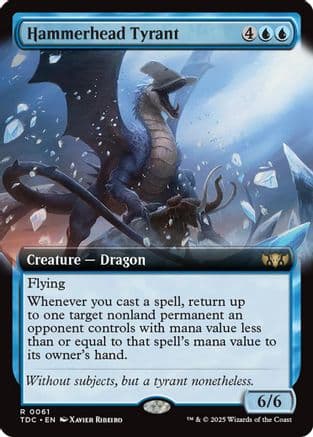 Hammerhead Tyrant (Extended Art) (061) [Commander: Tarkir: Dragonstorm]
