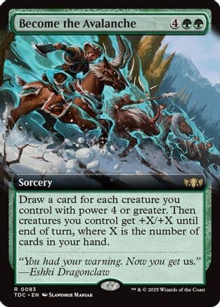 Become the Avalanche (Extended Art) (083) [Commander: Tarkir: Dragonstorm]