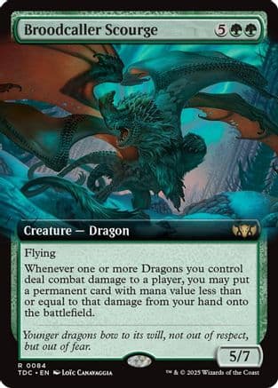 Broodcaller Scourge (Extended Art) (084) [Commander: Tarkir: Dragonstorm]