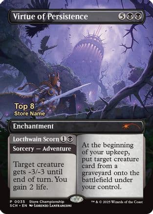 Virtue of Persistence (Top 8) (035) [Game Day & Store Championship Promos]