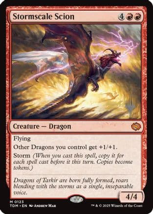 Stormscale Scion (123) [Promo Pack: Tarkir: Dragonstorm]  Foil