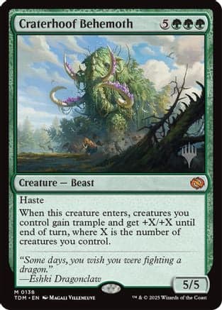 Craterhoof Behemoth (138) [Promo Pack: Tarkir: Dragonstorm]