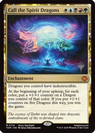 Call the Spirit Dragons (174) [Promo Pack: Tarkir: Dragonstorm]  Foil