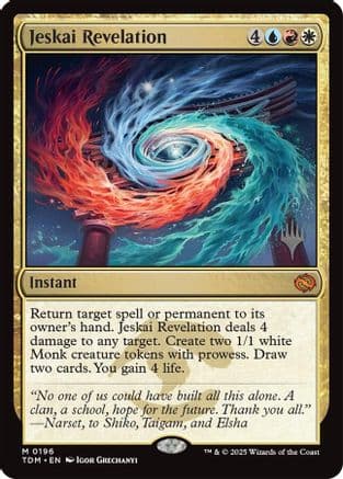 Jeskai Revelation (196) [Promo Pack: Tarkir: Dragonstorm]  Foil