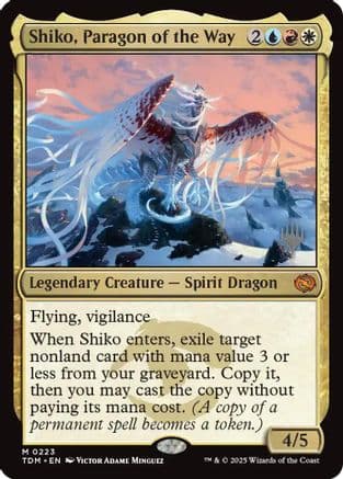 Shiko, Paragon of the Way (223) [Promo Pack: Tarkir: Dragonstorm]  Foil