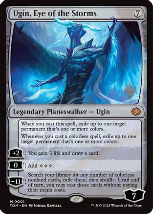 Ugin, Eye of the Storms (001) [Promo Pack: Tarkir: Dragonstorm]  Foil