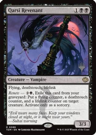 Qarsi Revenant (086) [Promo Pack: Tarkir: Dragonstorm]  Foil