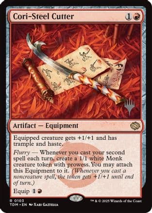 Cori-Steel Cutter (103) [Promo Pack: Tarkir: Dragonstorm]  Foil