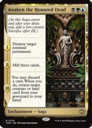 Awaken the Honored Dead (170) [Promo Pack: Tarkir: Dragonstorm]  Foil