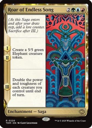 Roar of Endless Song (220) [Promo Pack: Tarkir: Dragonstorm]  Foil