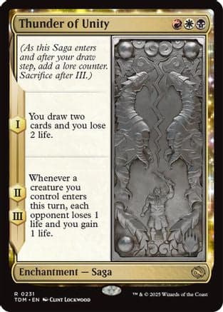 Thunder of Unity (231) [Promo Pack: Tarkir: Dragonstorm]  Foil