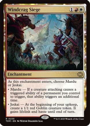 Windcrag Siege (235) [Promo Pack: Tarkir: Dragonstorm]  Foil