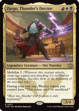 Zurgo, Thunder's Decree (237) [Promo Pack: Tarkir: Dragonstorm]