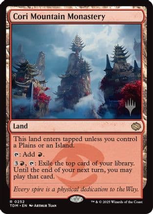 Cori Mountain Monastery (252) [Promo Pack: Tarkir: Dragonstorm]  Foil