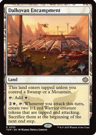 Dalkovan Encampment (253) [Promo Pack: Tarkir: Dragonstorm]  Foil
