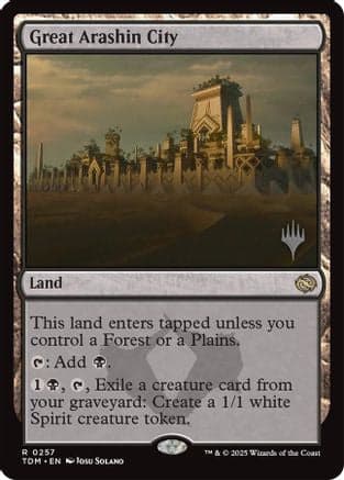 Great Arashin City (257) [Promo Pack: Tarkir: Dragonstorm]  Foil