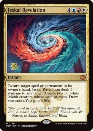 Jeskai Revelation (196) [Prerelease Cards]  Foil