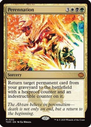Perennation (212) [Prerelease Cards]  Foil