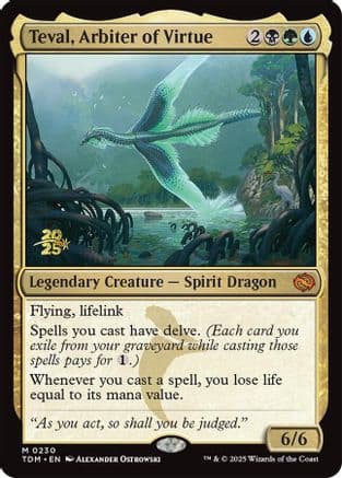 Teval, Arbiter of Virtue (230) [Prerelease Cards]  Foil