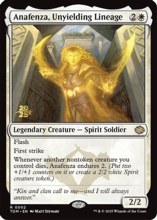 Anafenza, Unyielding Lineage (002) [Prerelease Cards]  Foil