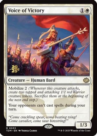 Voice of Victory (033) [Prerelease Cards]