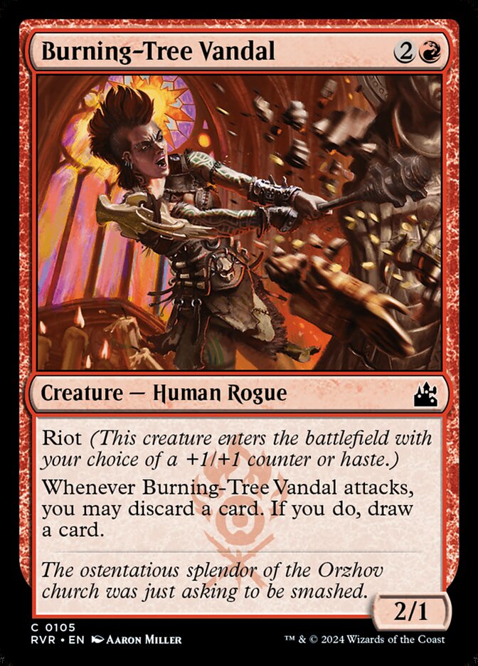 Burning-Tree Vandal 105/291 (Ravnica Remastered)  - Foil