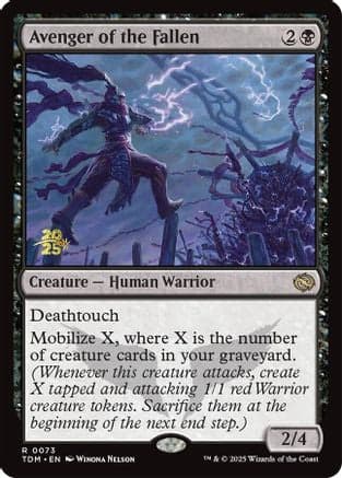 Avenger of the Fallen (073) [Prerelease Cards]  Foil