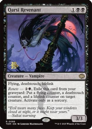 Qarsi Revenant (086) [Prerelease Cards]  Foil