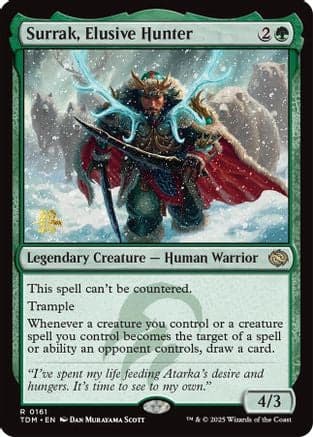 Surrak, Elusive Hunter (161) [Prerelease Cards]  Foil