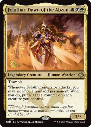 Felothar, Dawn of the Abzan (184) [Prerelease Cards]  Foil