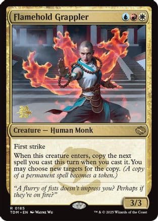 Flamehold Grappler |  Foil (185) [Prerelease Cards]