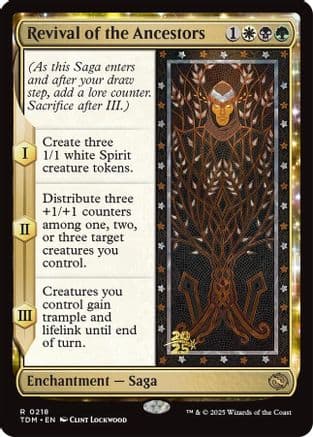 Revival of the Ancestors (218) [Prerelease Cards]  Foil