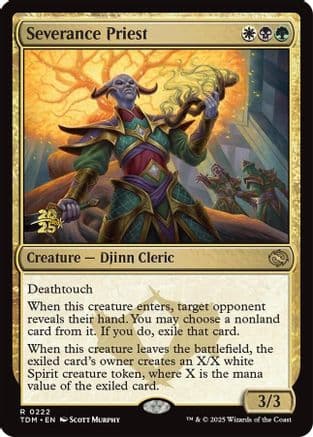 Severance Priest (222) [Prerelease Cards]  Foil
