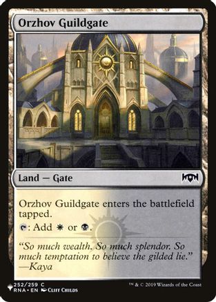 Orzhov Guildgate (252) (252) [The List Reprints]