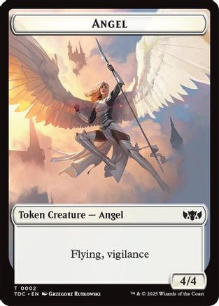 Angel // Spirit  Double-Sided Token (2 // 6) [Commander: Tarkir: Dragonstorm]