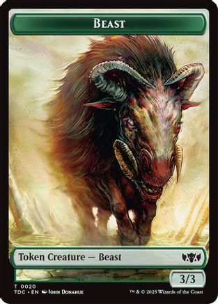 Beast // Treasure Double-Sided Token (20 // 16) [Commander: Tarkir: Dragonstorm]